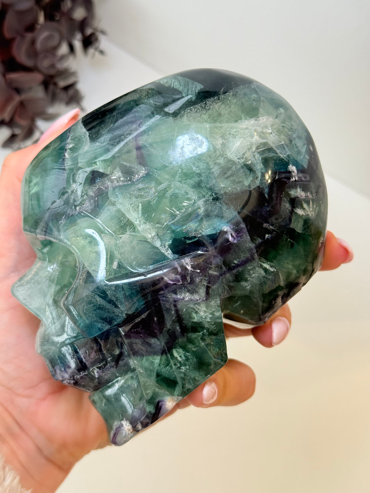 Large 1.5kg Fluorite Skull