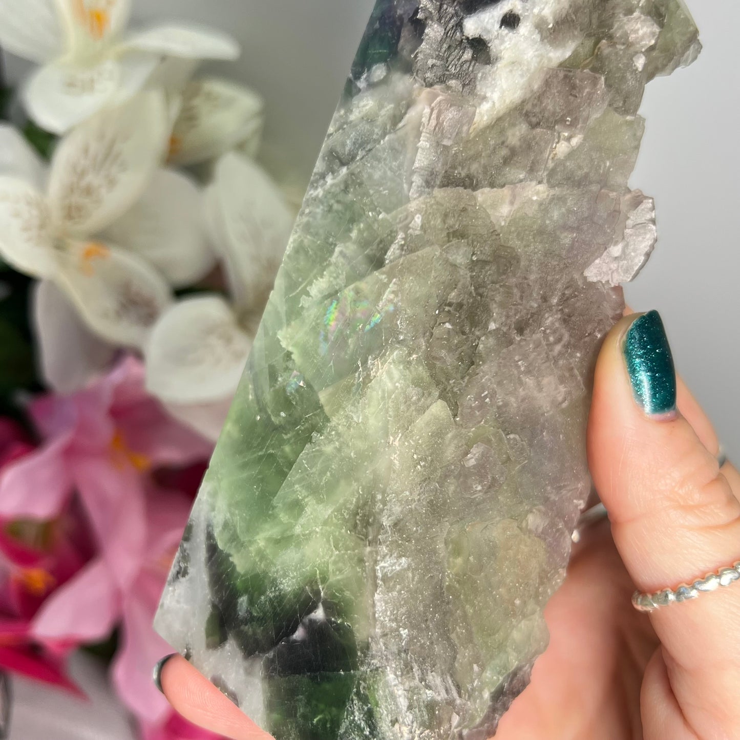 Part Raw Fluorite Tower