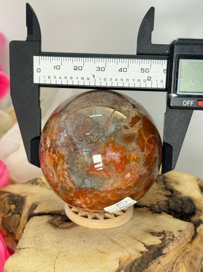 Red Moss Agate Sphere