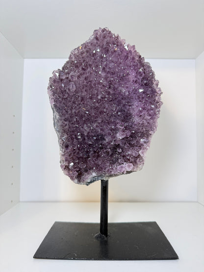 Large Amethyst Cluster On Stand