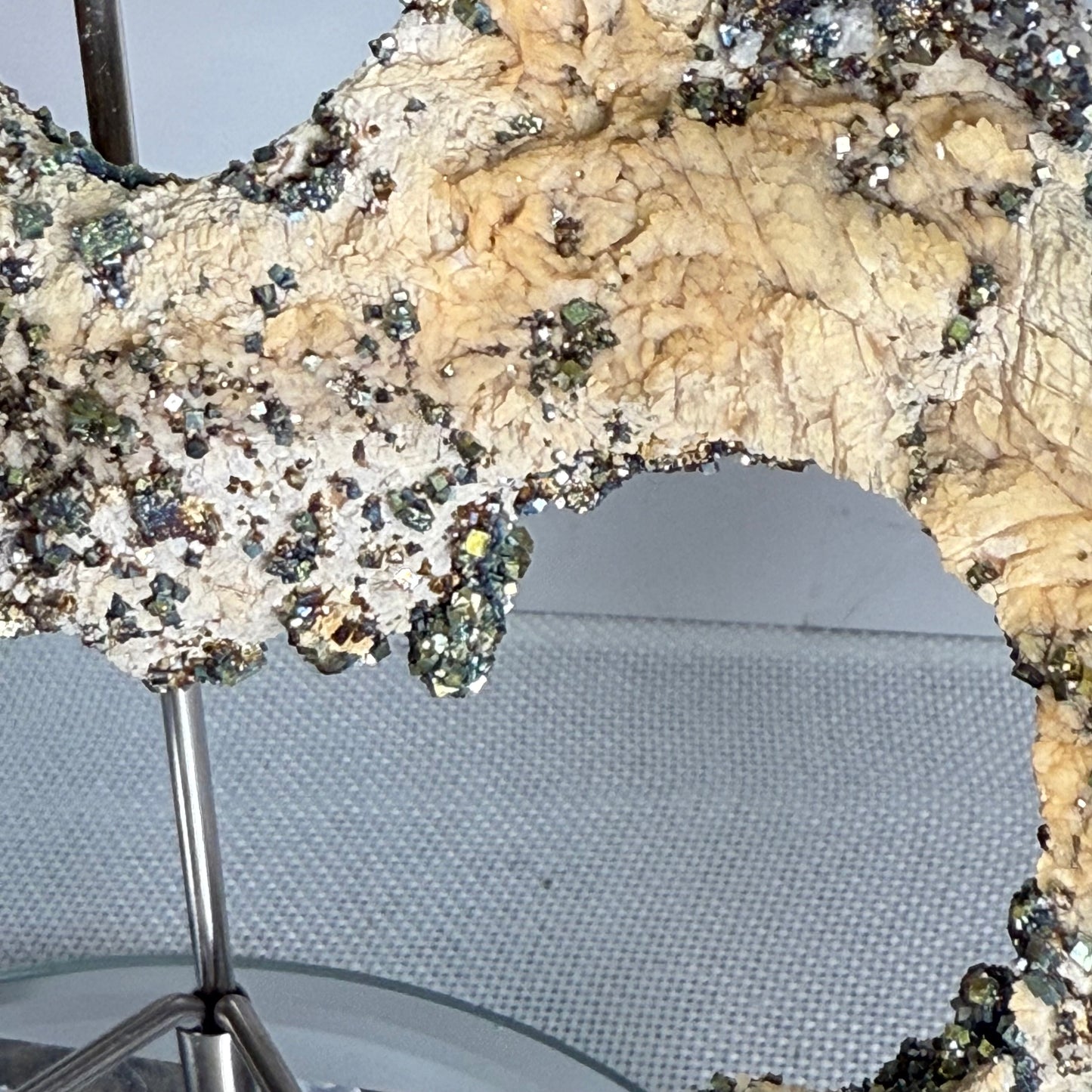 Chalcopyrite On Matrix (Heart Shape!)