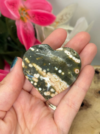 8th Vein Ocean Jasper Heart