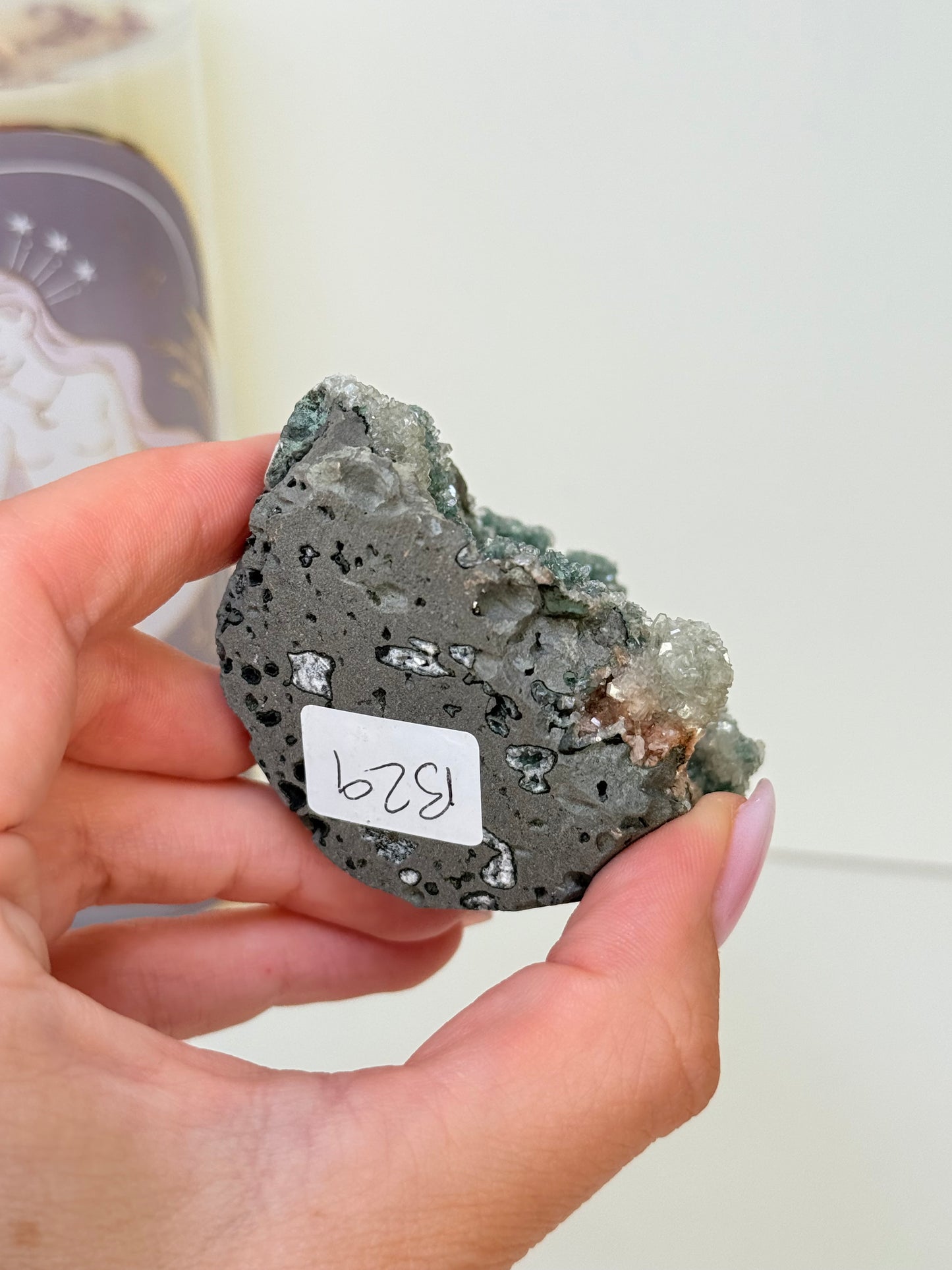 Calcite Coated Green Heulandite