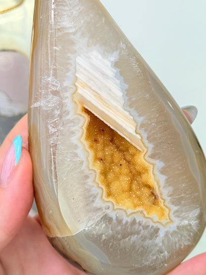 Brazilian Agate Drop With Stand