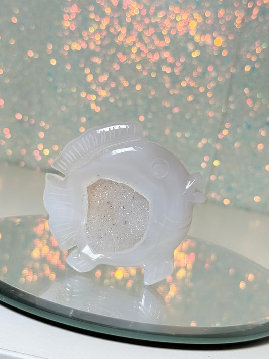 Druzy Agate Fish