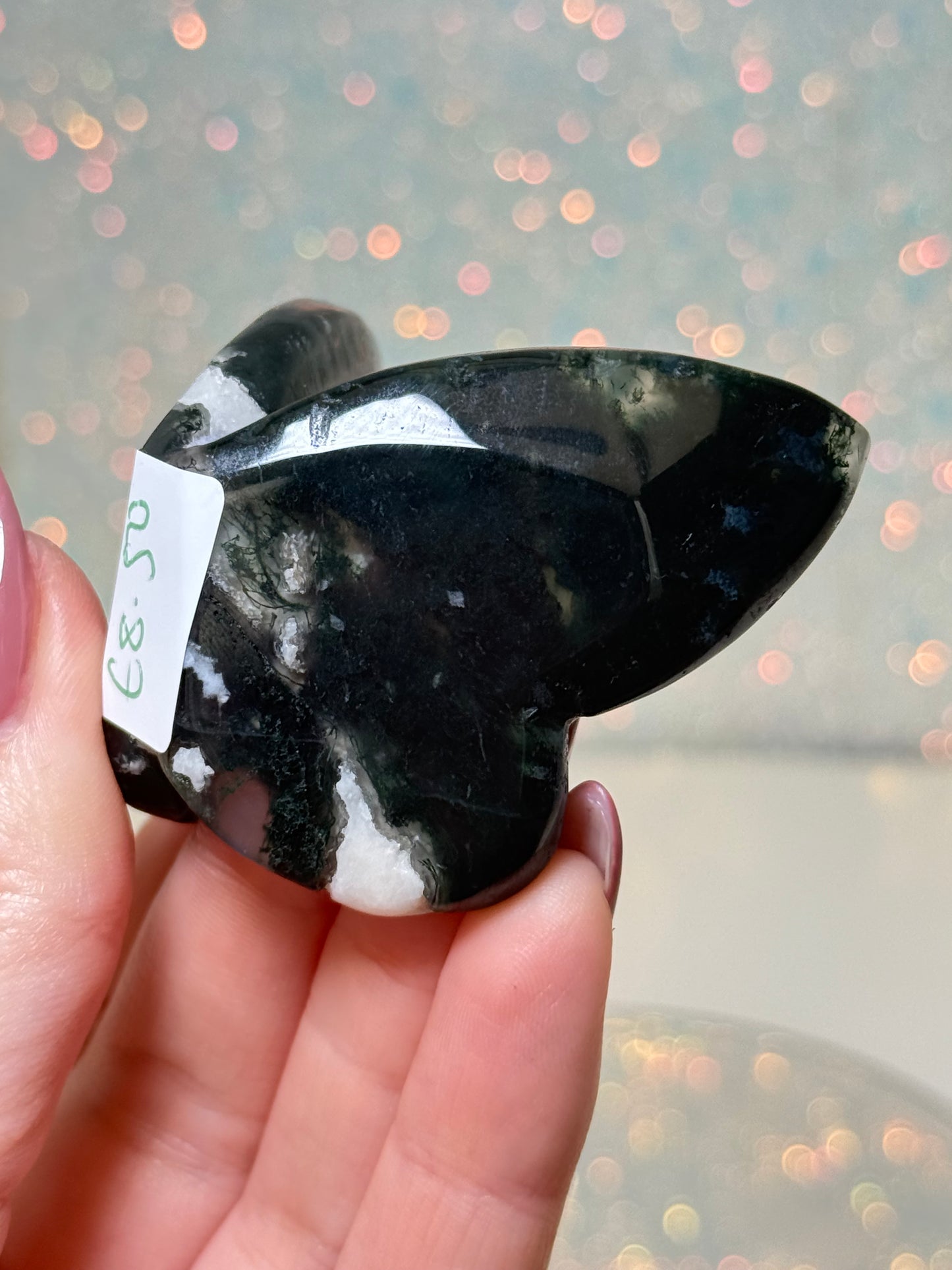 Moss Agate Butterfly