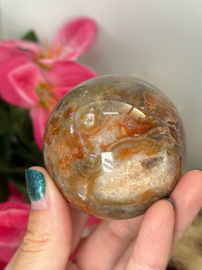 Red Moss Agate Sphere