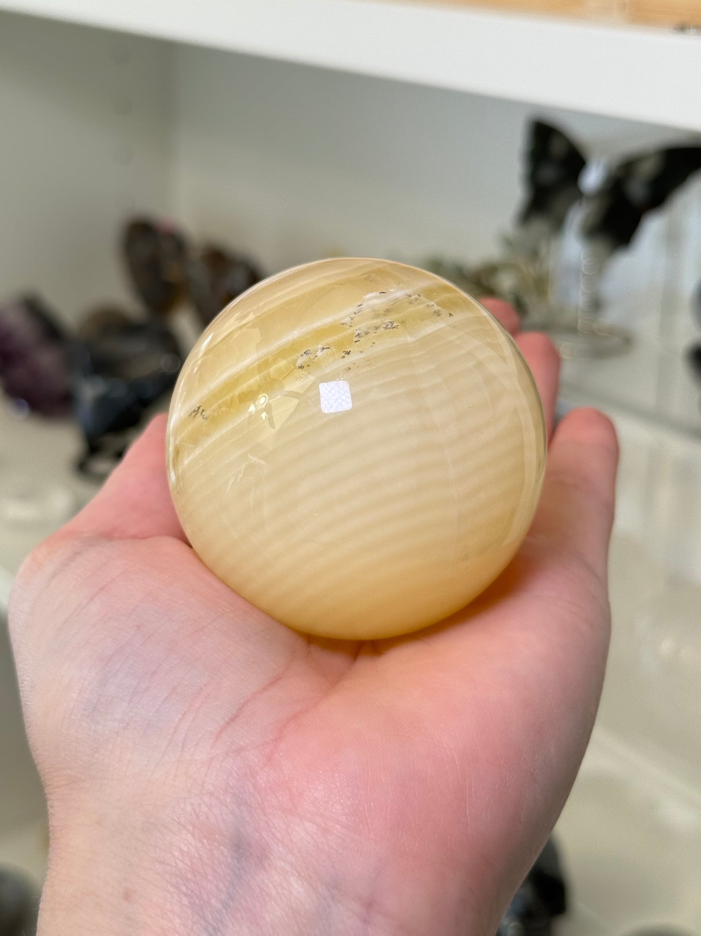 Fingerprint Calcite Sphere