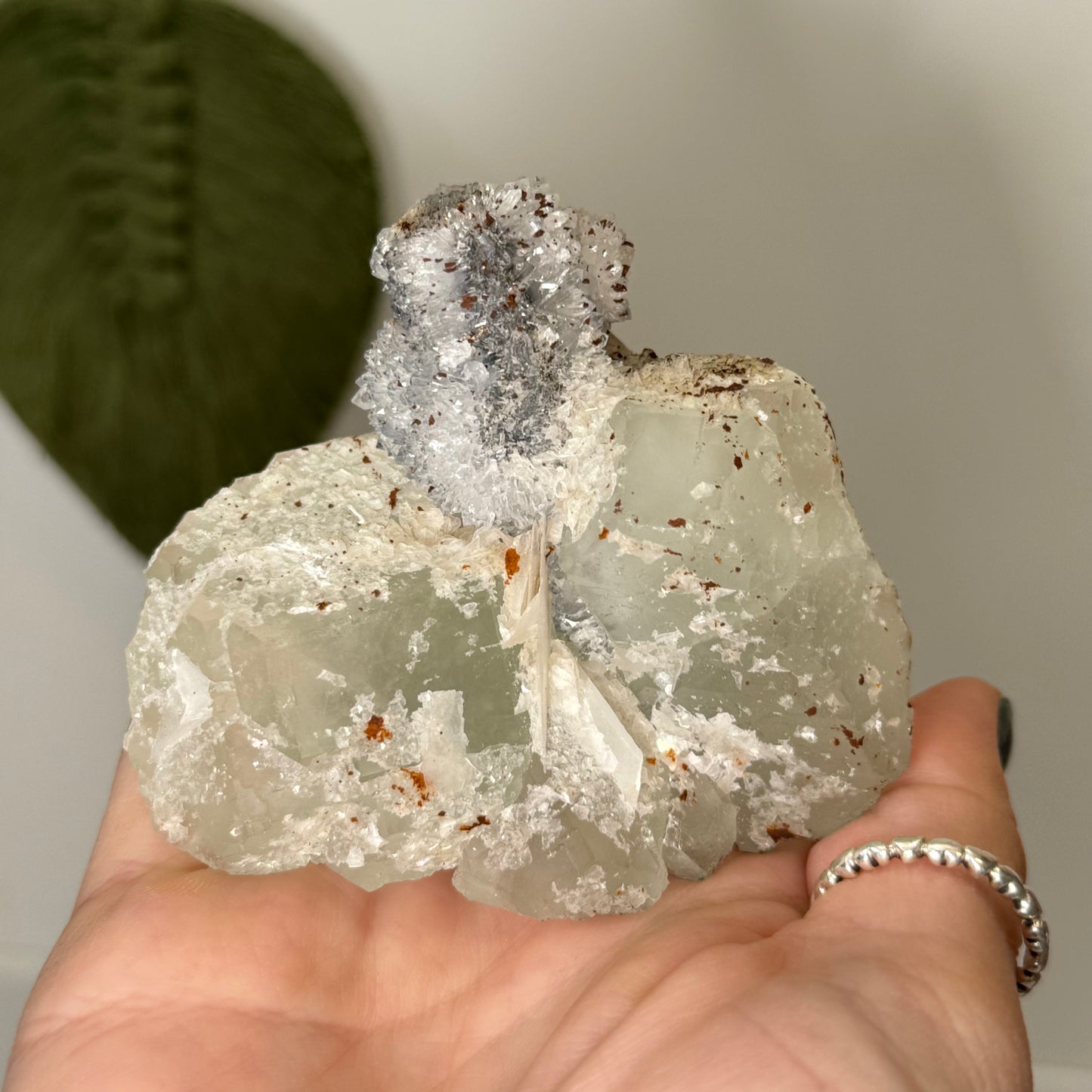 Raw Fluorite With Chalcedony