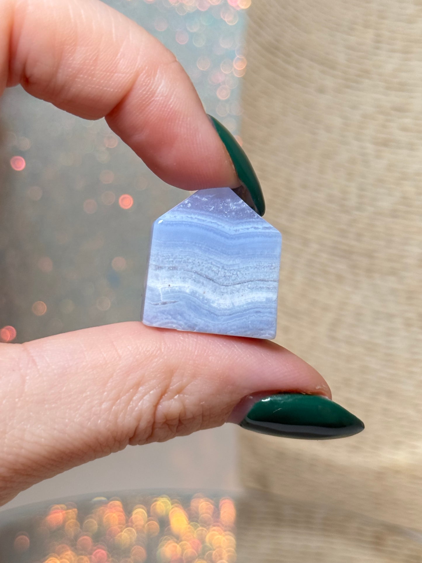 Blue Lace Agate Baby Tower (B)