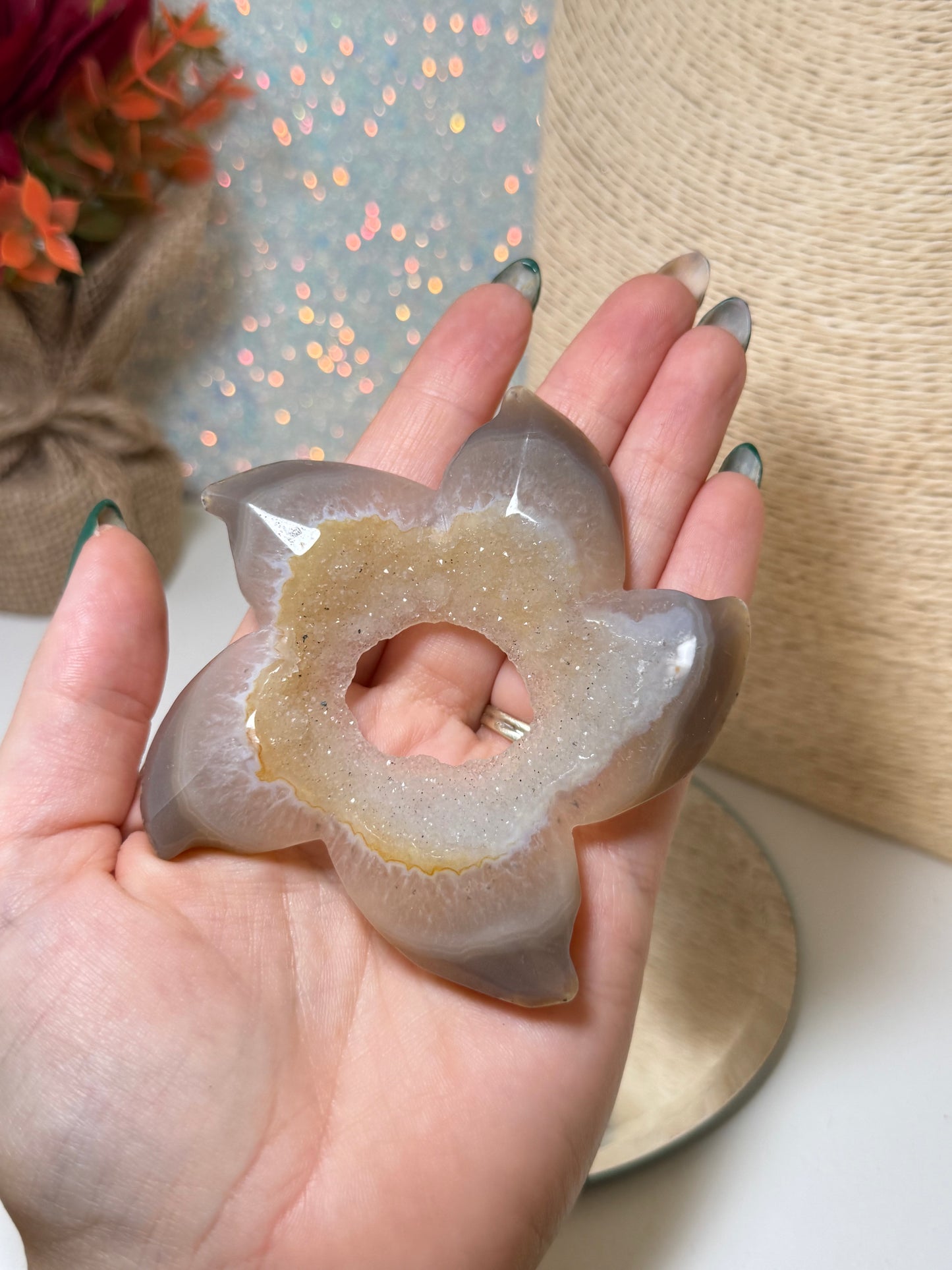 Druzy Agate Starfish