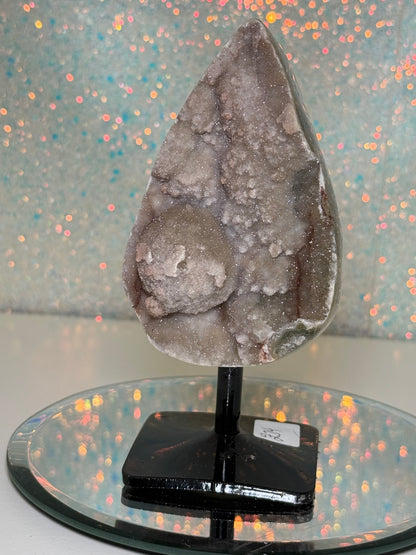 Green Sugar Amethyst Tear Drop