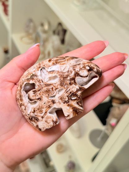 Chocolate Calcite Zuni Bear (C)
