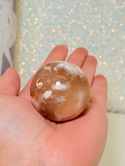 Flower Agate Sphere