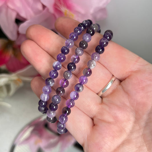 Amethyst Bead Bracelet (6mm)