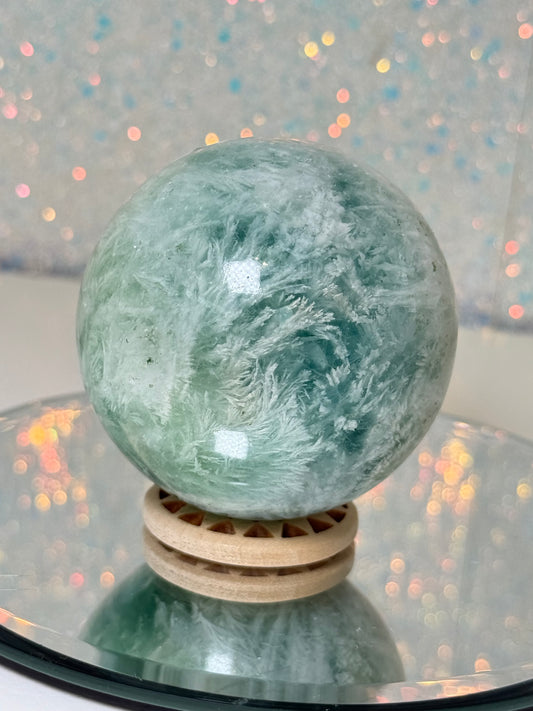 Feather Fluorite Sphere