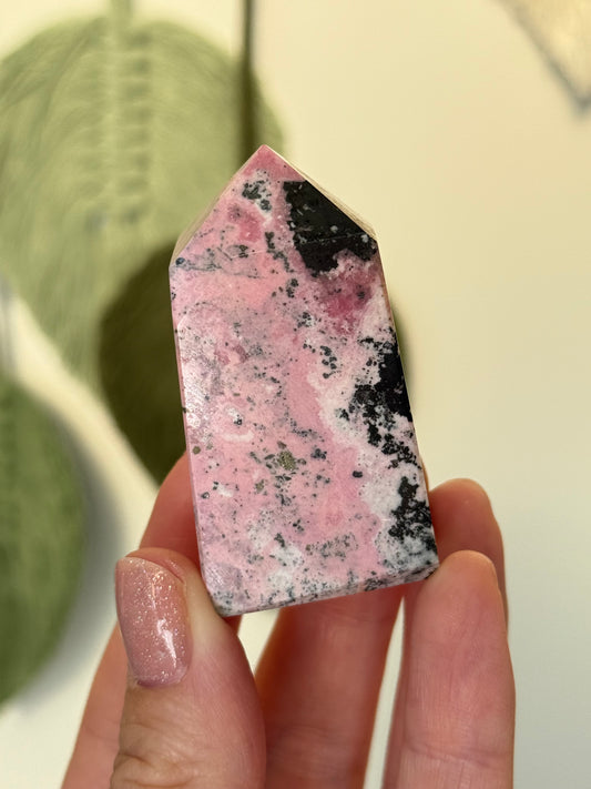 Peruvian Rhodonite Tower