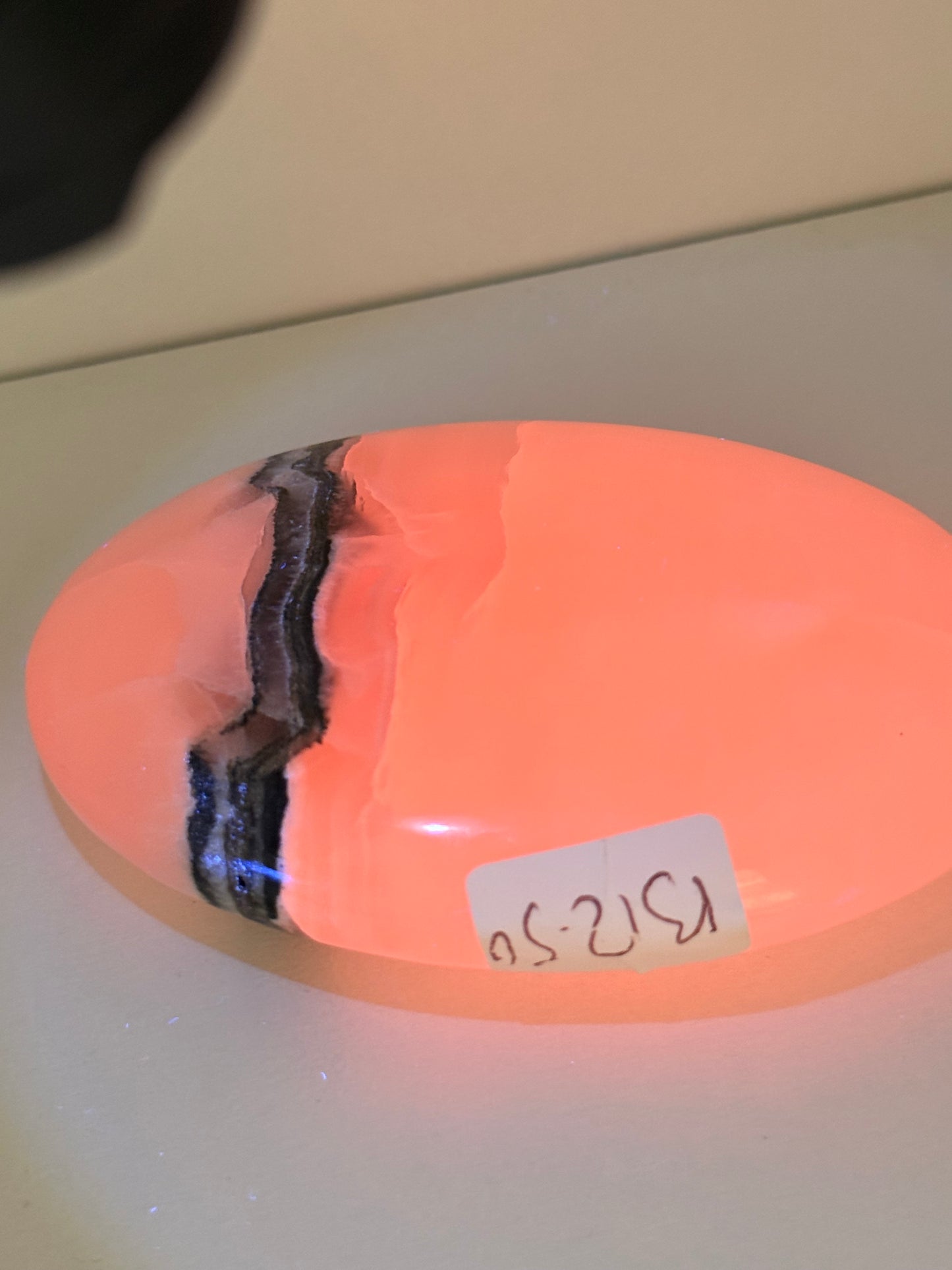 Smoky Mangano Calcite Palm Stone
