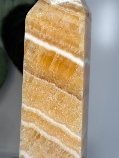 Large Yellow Calcite Tower