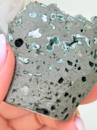 Calcite Coated Green Heulandite