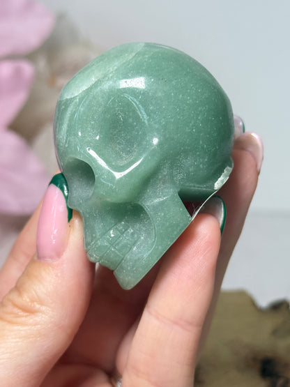 Green Aventurine Skull