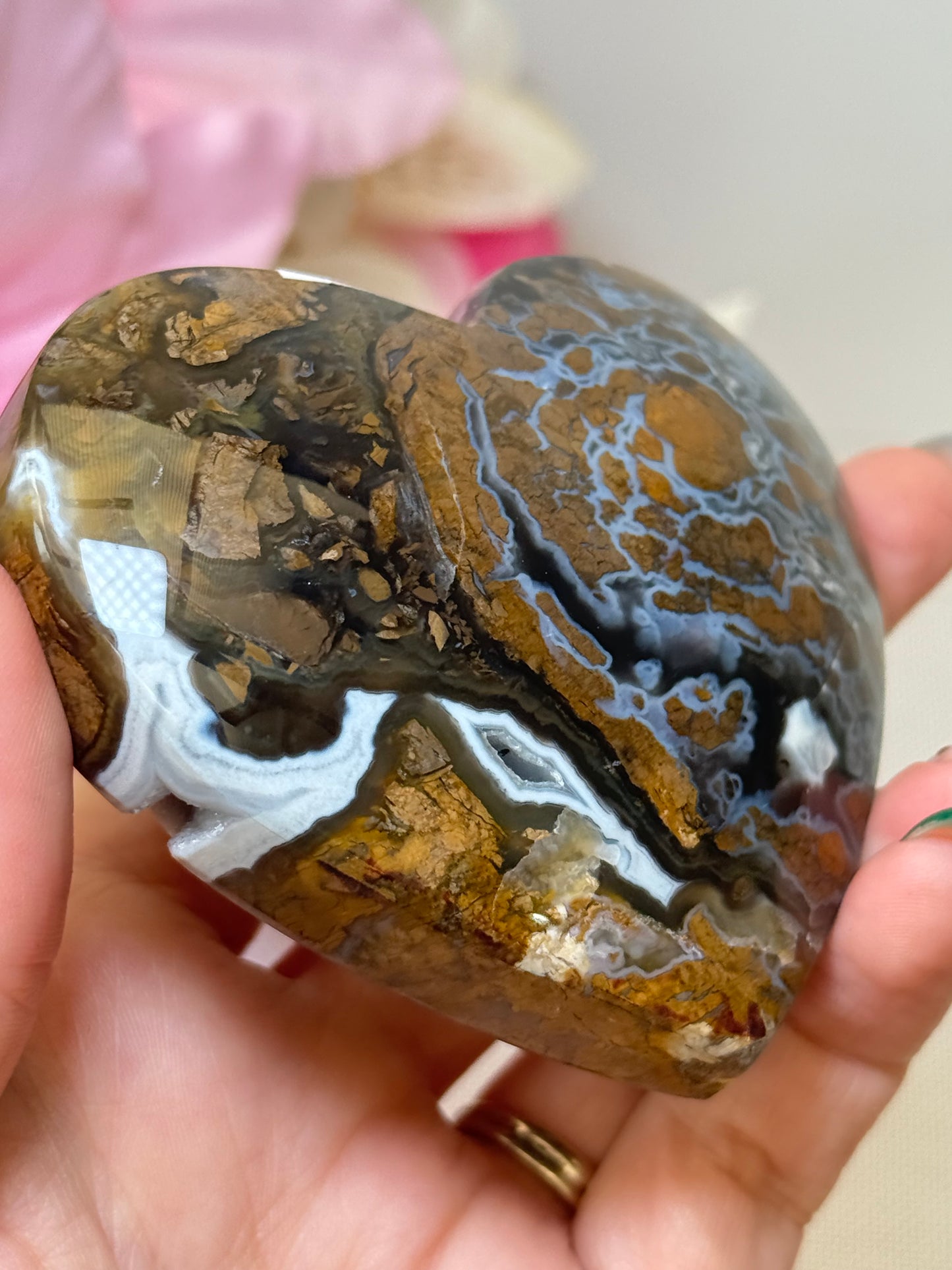 Brecciated Jasper Heart (Indonesia)