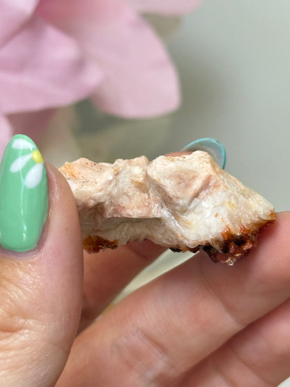 Vanadinite on Barite (Self Standing)