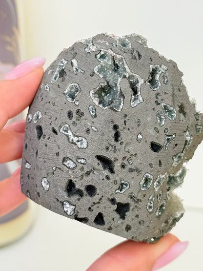 Calcite Coated Green Heulandite