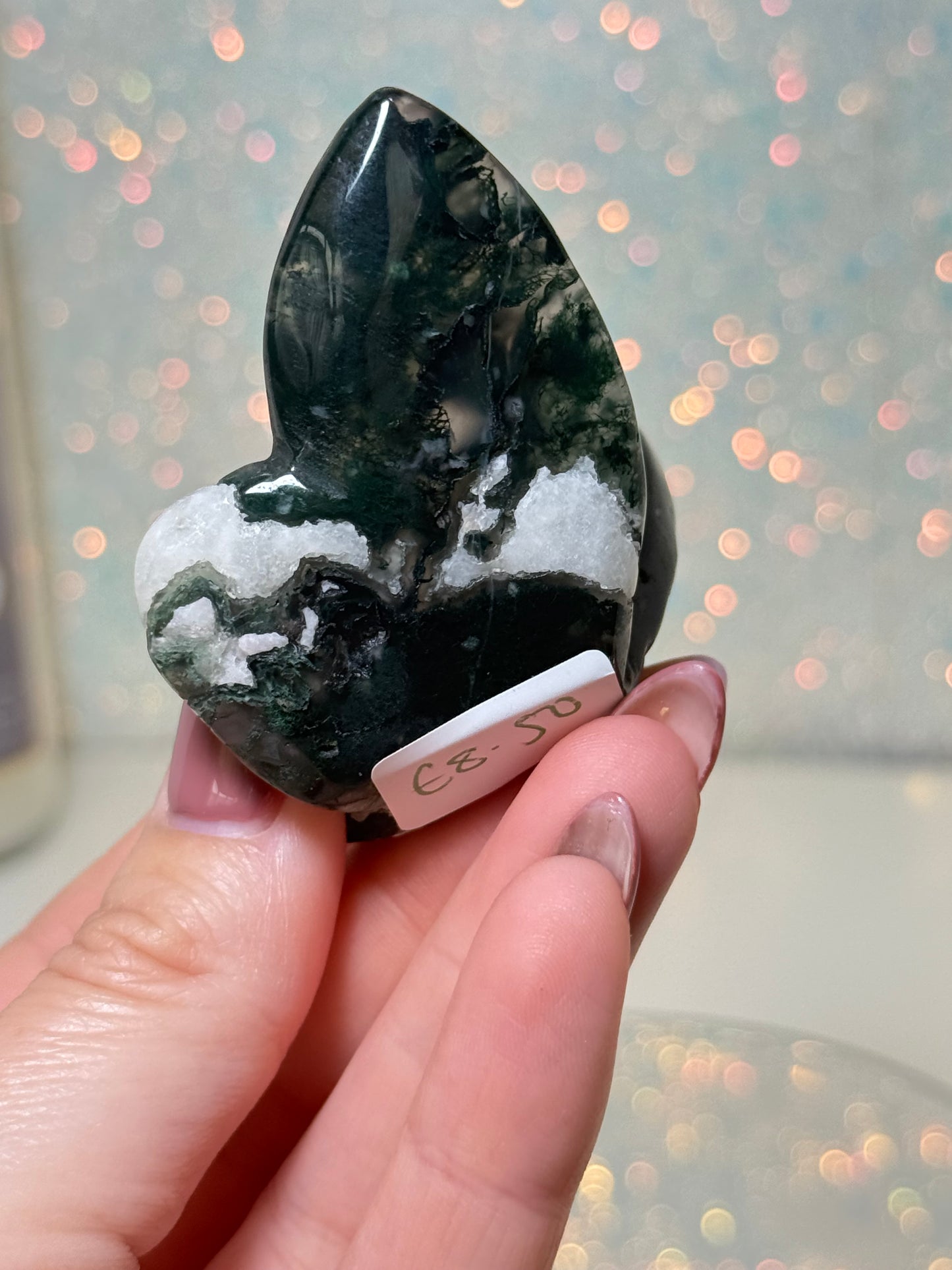 Moss Agate Butterfly