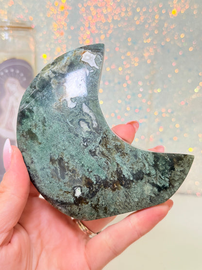 Moss Agate Moon