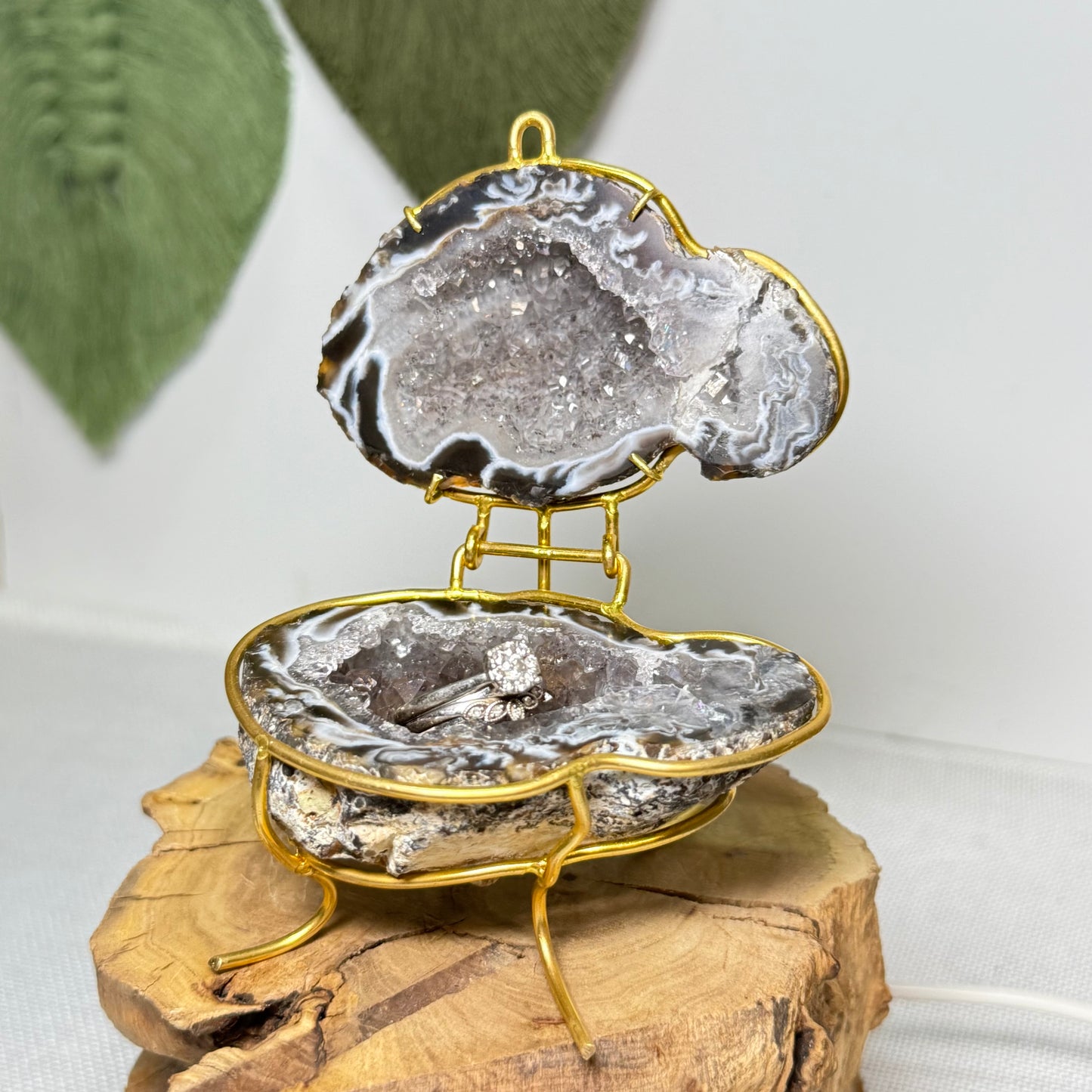 Agate Jewellery/Ring Box