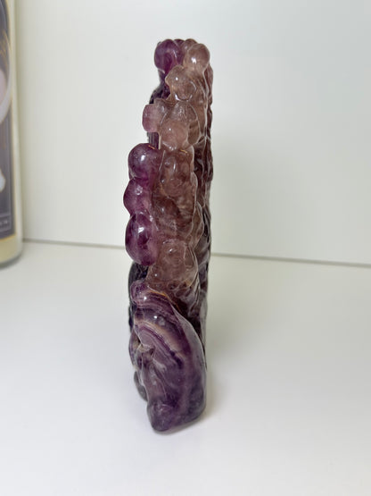 XL Fluorite Fish Carving