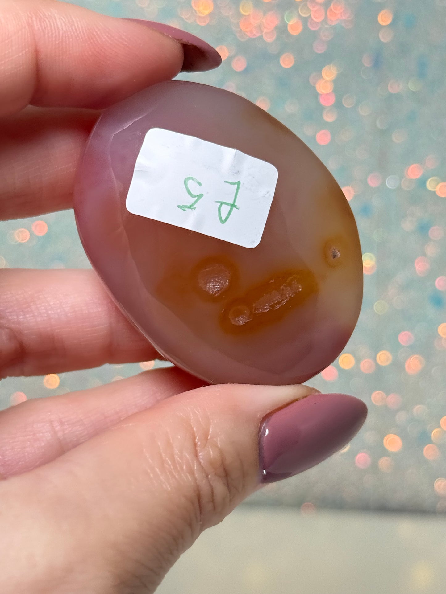 Druzy Carnelian Palm