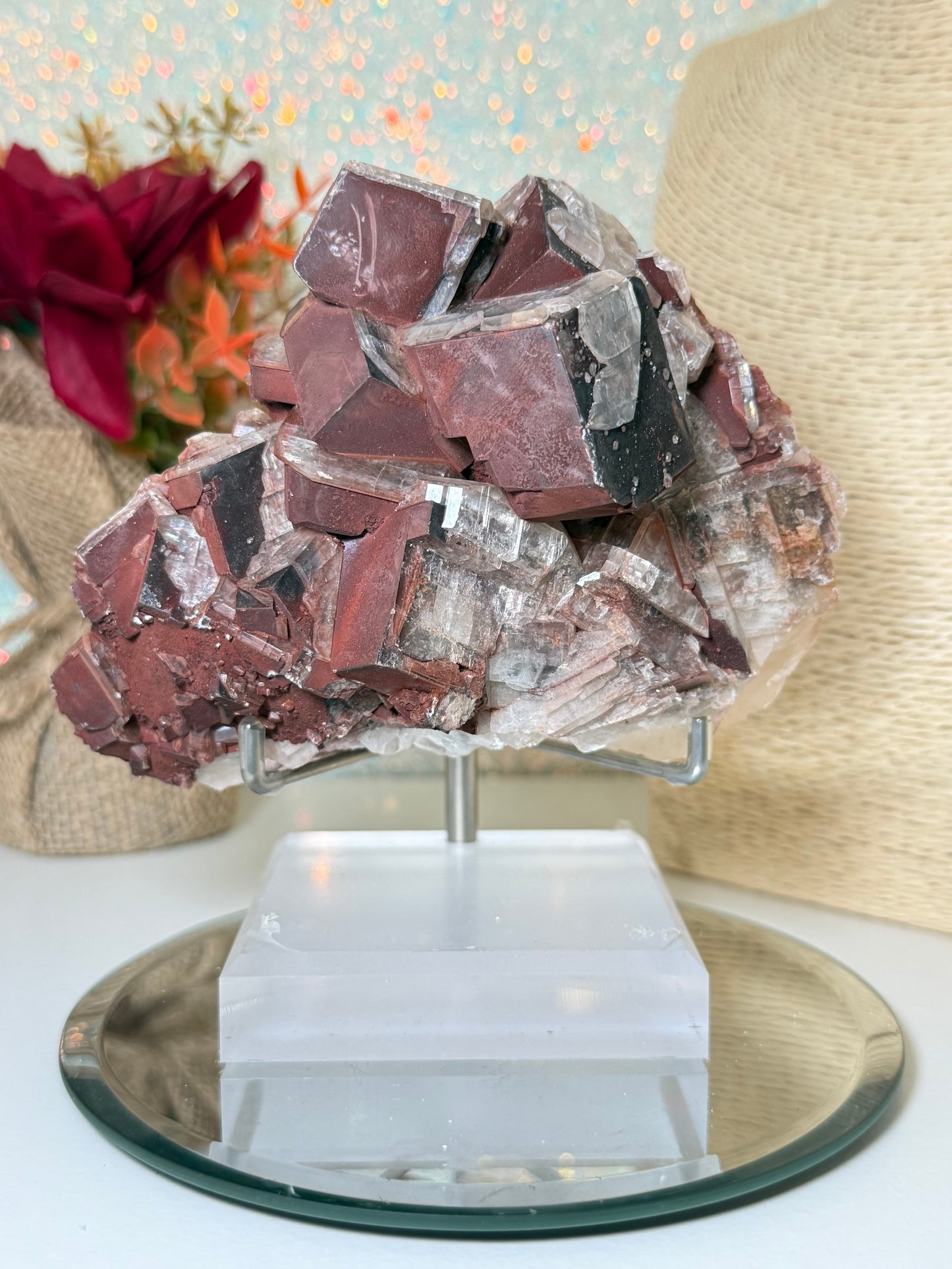 Large Cubic Chocolate Calcite Raw