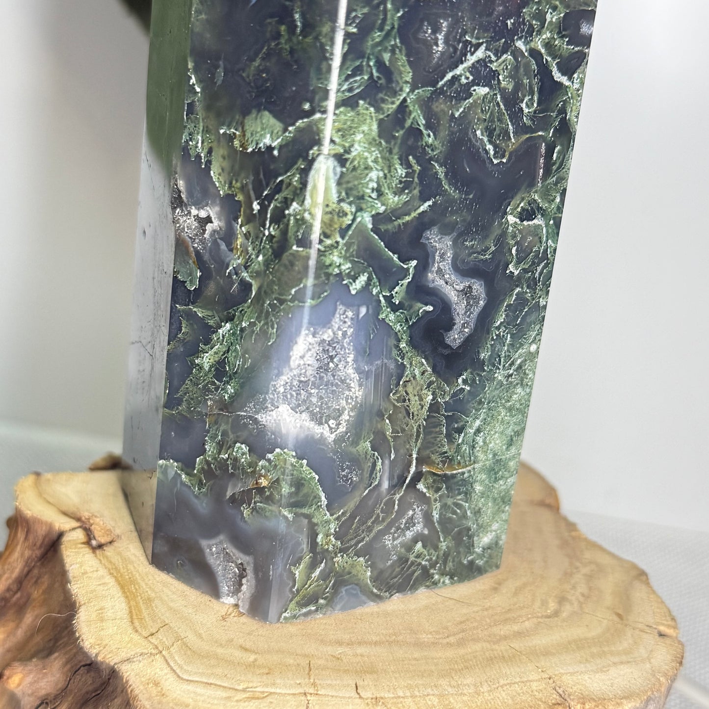 XL Moss Agate Tower