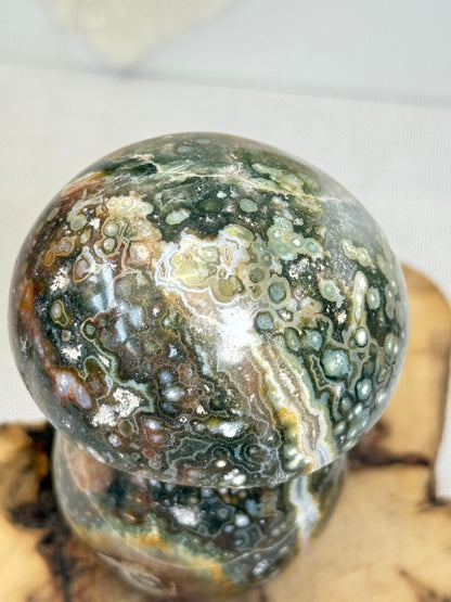 Large Ocean Jasper Mushroom