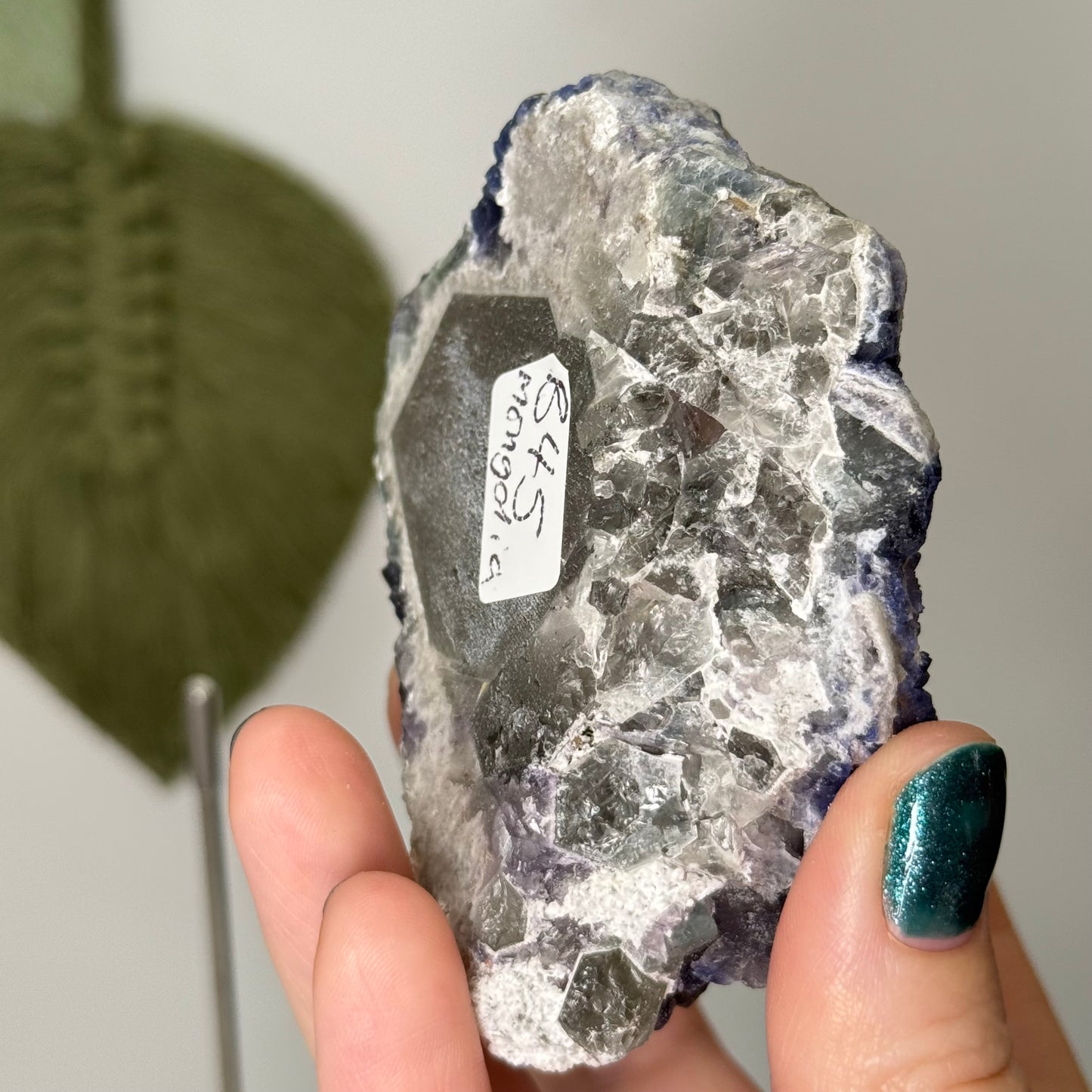 Blueberry Fluorite Specimen