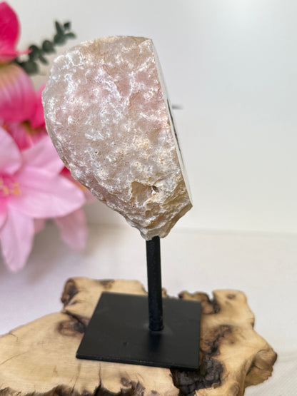 Agate Geode On Stand