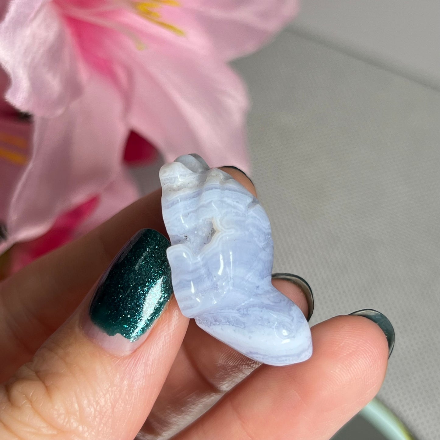 Blue Lace Agate Turtle