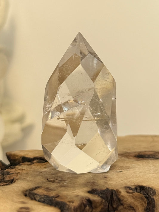 Clear Quartz Faceted Drop