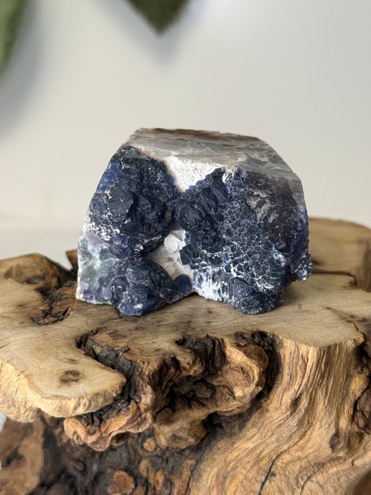 Raw Blueberry Fluorite