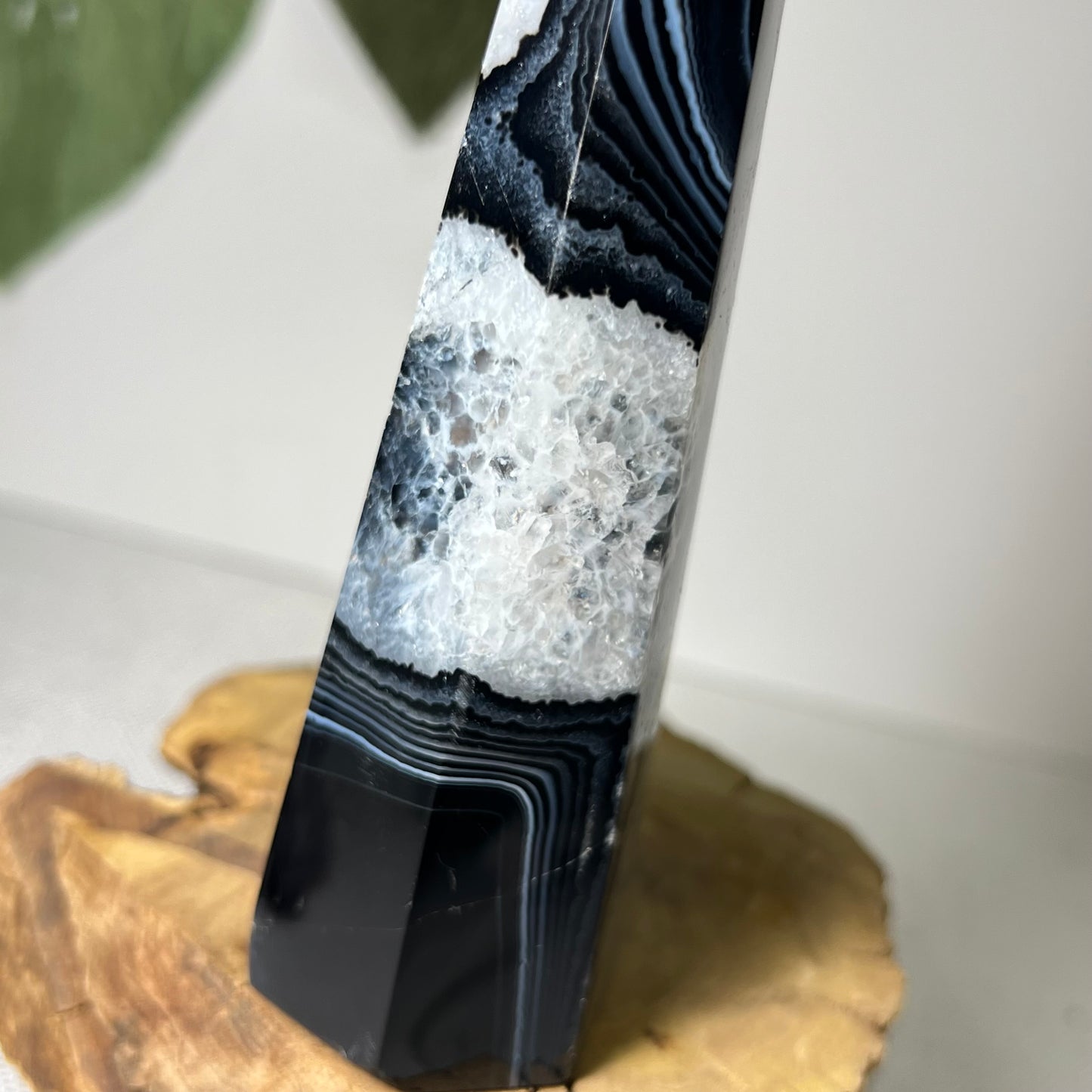 Black Banded Agate Obelisk