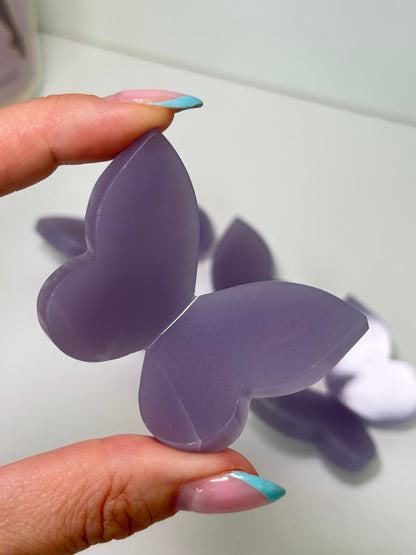 Yttrium (Lavender) Fluorite 3D Butterflies