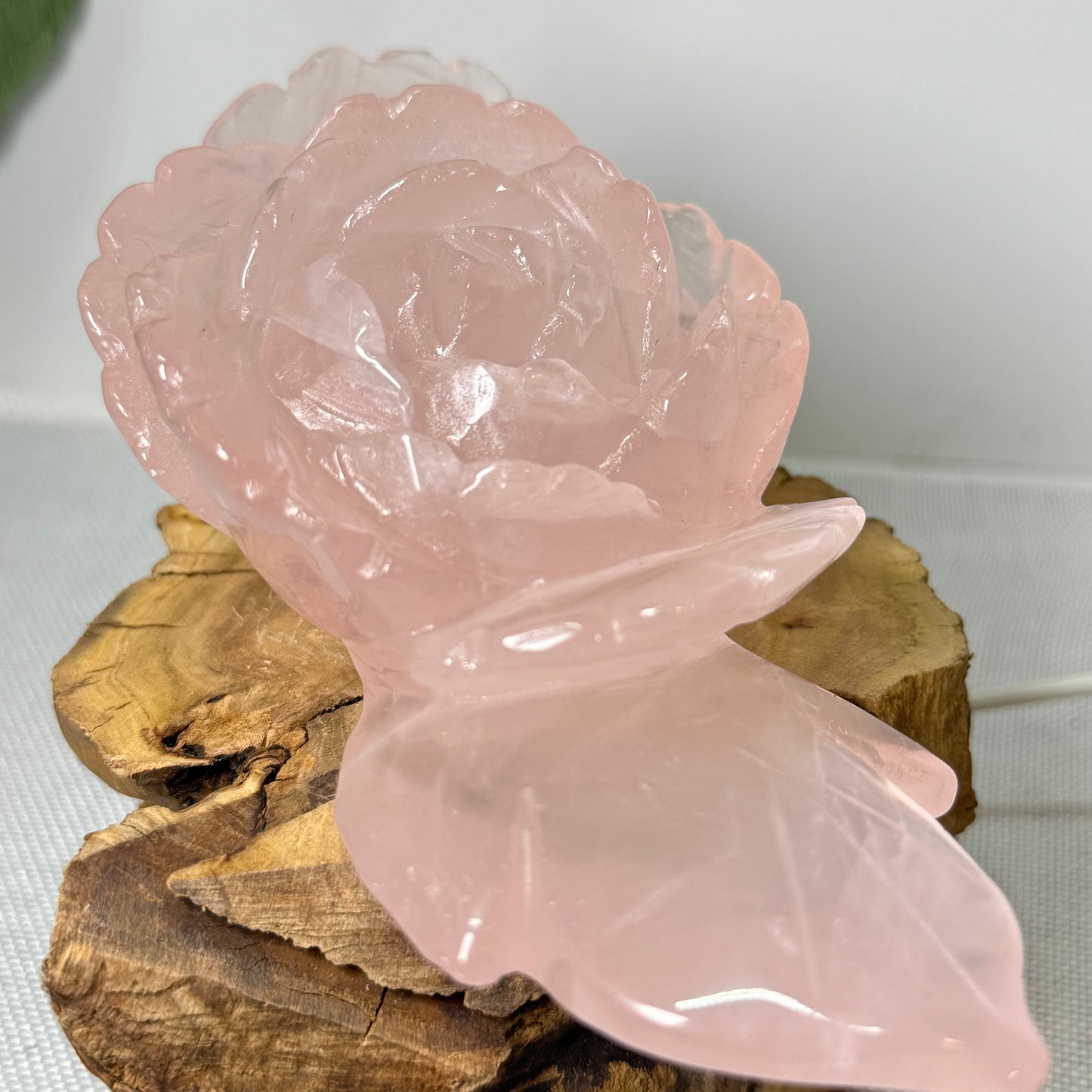 Large Rose Quartz Flower