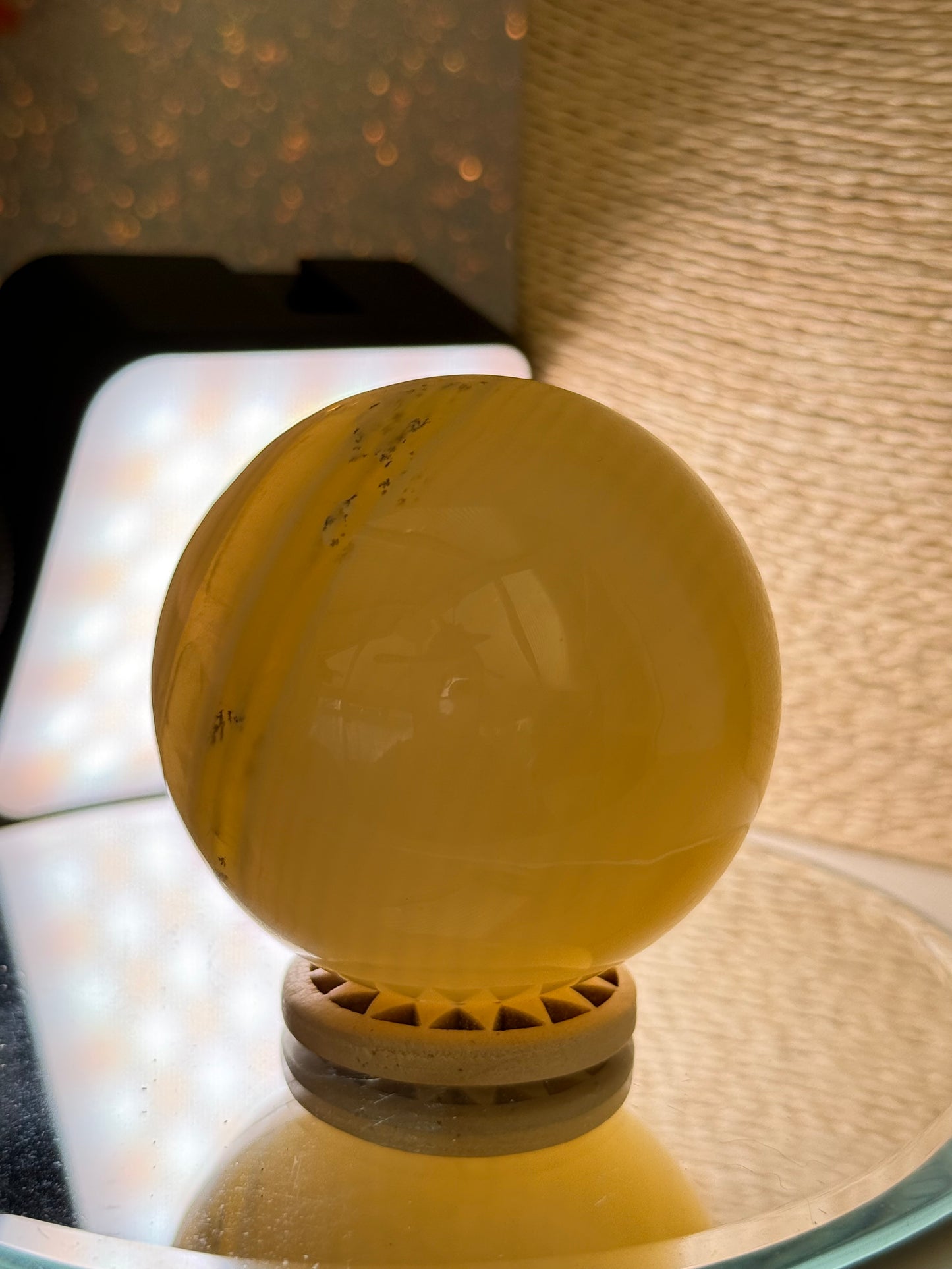 Fingerprint Calcite Sphere