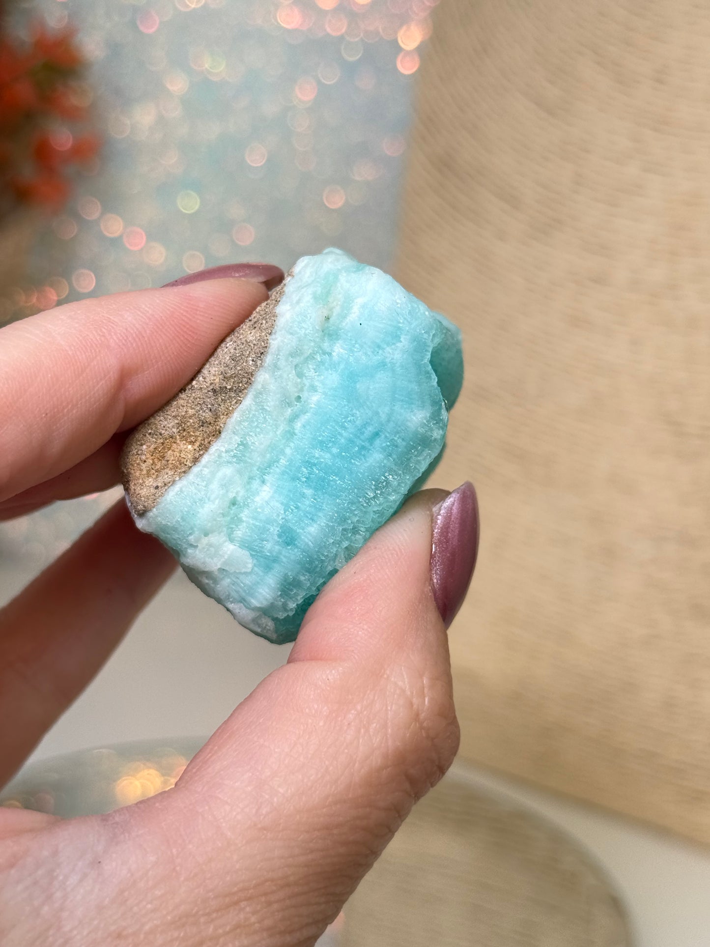Blue Aragonite & Smithsonite Raw