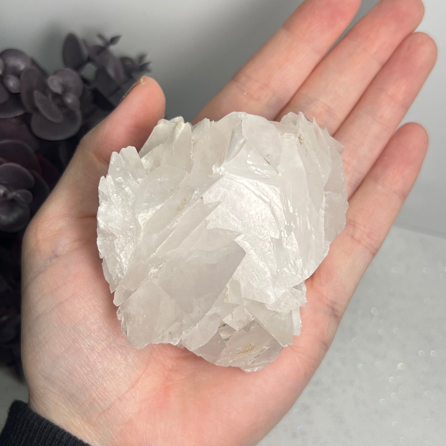 Large Raw Petal Calcite Specimen (UV Reactive)