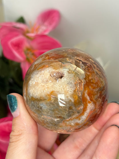 Red Moss Agate Sphere