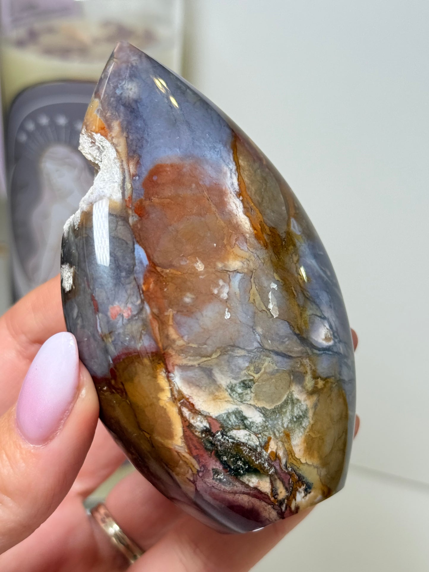 Indonesian Purple Chalcedony & Jasper Freeform