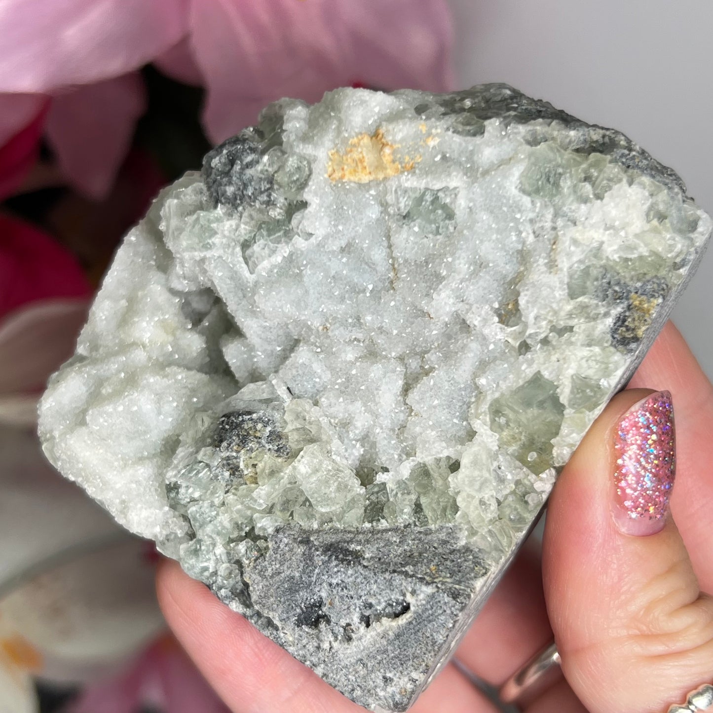 Fluorite on Sphalerite Specimen